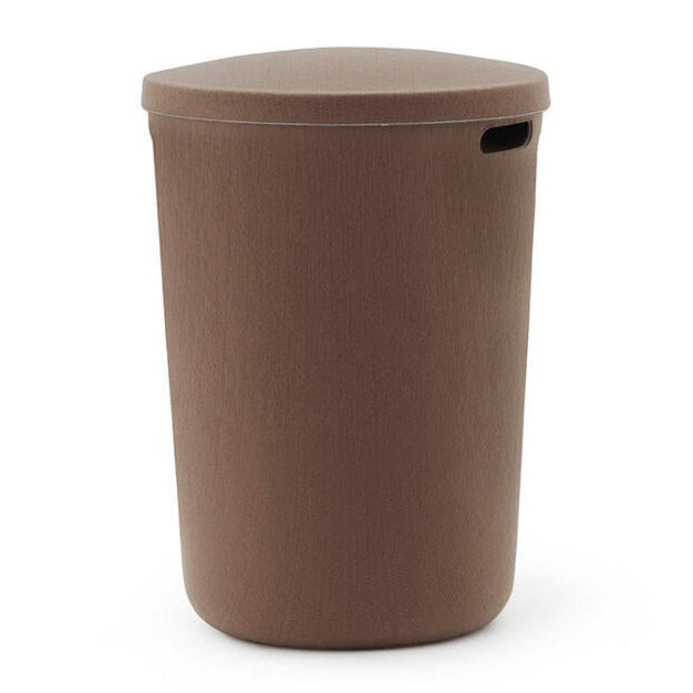 Hide vasketøjskurv - brun